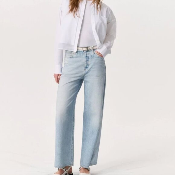 rag & bone Miramar Sofie Ankle Length in Meadow Blue Size 26 - Worn Once - Picture 2 of 8